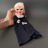 GRANDMOTHER Hand Puppet ~ Papier Mache 1960s