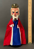 KING Hand Puppet ~ Papier Mache 1960s
