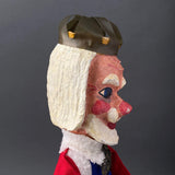 KING Hand Puppet ~ Papier Mache 1960s