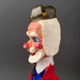 KING Hand Puppet ~ Papier Mache 1960s
