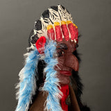 NATIVE AMERICAN Hand Puppet ~ Papier Mache 1960s