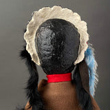 NATIVE AMERICAN Hand Puppet ~ Papier Mache 1960s