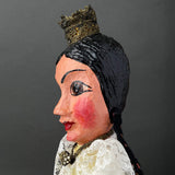 PRINCESS Hand Puppet ~ Papier Mache 1960s