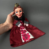 QUEEN Hand Puppet ~ Papier Mache 1960s