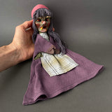 WITCH Hand Puppet ~ Papier Mache 1960s