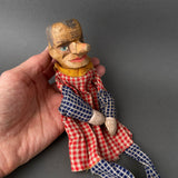PINOCCHIO Hand Puppet ~ Early 20th c. Punch and Judy Rare!