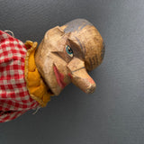 PINOCCHIO Hand Puppet ~ Early 20th c. Punch and Judy Rare!