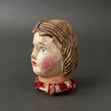 PRETTY POLLY Hand Puppet Head ~ Early 20th c. Punch and Judy