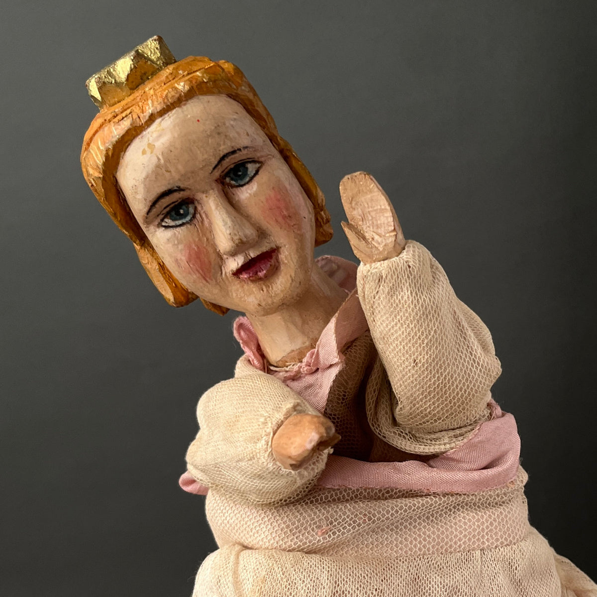 Vintage PRINCESS Hand Puppet ~ 1920s Folk Art Punch and Judy – Once ...