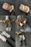 Mr PUNCH and JUDY Hand Puppets ~ Early 20th Century Rare!