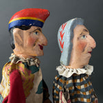 Mr PUNCH and JUDY Hand Puppets ~ Early 20th Century Rare!
