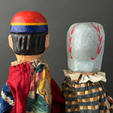 Mr PUNCH and JUDY Hand Puppets ~ Early 20th Century Rare!