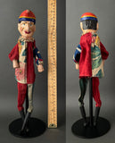 Mr PUNCH and JUDY Hand Puppets ~ Early 20th Century Rare!