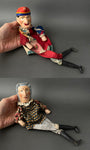 Mr PUNCH and JUDY Hand Puppets ~ Early 20th Century Rare!