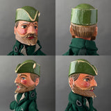 Set of 12 Punch & Judy Hand Puppets ~ Early 20th c. Rare!