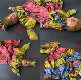 Set of 12 Punch & Judy Hand Puppets ~ Early 20th c. Rare!
