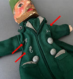 Set of 12 Punch & Judy Hand Puppets ~ Early 20th c. Rare!