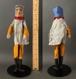 Mr PUNCH and JUDY Hand Puppet Set ~ Early 20th c.