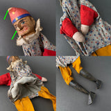 Mr PUNCH and JUDY Hand Puppet Set ~ Early 20th c.