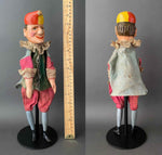 Mr PUNCH and JUDY Hand Puppets ~ 1940s Rare!