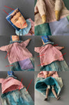 Mr PUNCH and JUDY Hand Puppets ~ 1940s Rare!