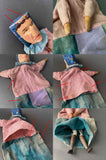 Mr PUNCH and JUDY Hand Puppets ~ 1940s Rare!