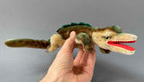 STEIFF Crocodile Stuffed Animal ~ circa 1960s