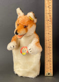 STEIFF Fox Hand Puppet ~ ALL IDs 1959-63 Rare!