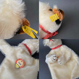 STEIFF Terrier Dog Hand Puppet ~ ALL IDs 1959-67 Rare!