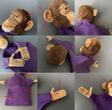 STEIFF Jocko Monkey Hand Puppet ~ 1921-29 Rare!