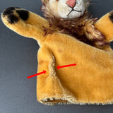STEIFF Leo Lion Hand Puppet ~ 1950-60s