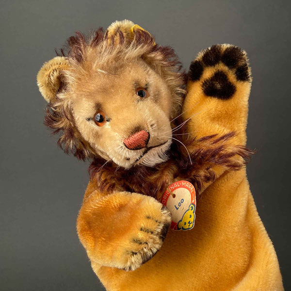 Vintage STEIFF Leo Lion Hand Puppet ~ 1958 Rare! – Once Upon A Puppet