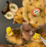 STEIFF Wittie Owl Hand Puppet ~ ALL IDs 1959-67