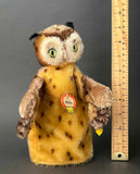 STEIFF Wittie Owl Hand Puppet ~ ALL IDs 1955-58 Rare!