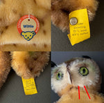 STEIFF Wittie Owl Hand Puppet ~ 1955-58 ALL IDs Early Model!