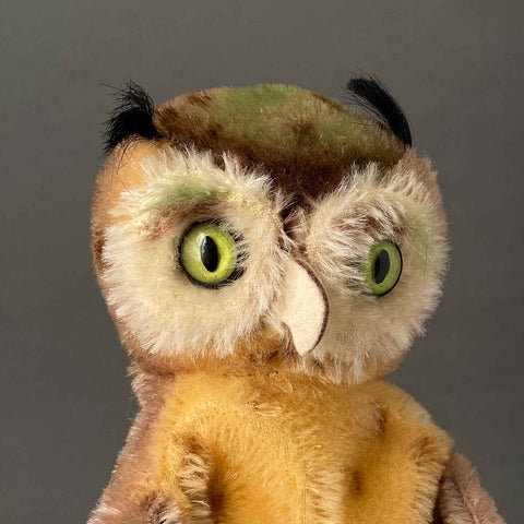 STEIFF Wittie Owl Hand Puppet ~ 1955-58 ALL IDs Early Model!