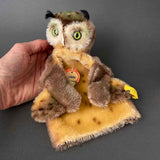 STEIFF Wittie Owl Hand Puppet ~ 1955-58 ALL IDs Early Model!