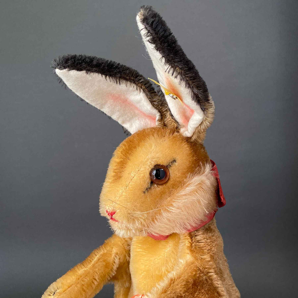 Early Steiff Rabbit Vintage STEIFF Rabbit Hand Puppet ~ ALL IDs 1950-58 – Once Upon A Puppet
