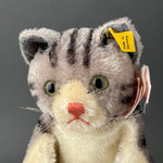 STEIFF Tabby Cat Hand Puppet ~ ALL IDs 1950-58 Rare!