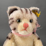 STEIFF Tabby Cat Hand Puppet ~ ALL IDs 1959-67 Rare!