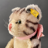 STEIFF Tabby Cat Hand Puppet ~ ALL IDs 1959-67 Rare!