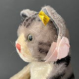 STEIFF Tabby Cat Hand Puppet ~ ALL IDs 1950-58 Rare!