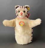 STEIFF Tabby Cat Hand Puppet ~ ALL IDs 1959-67 Rare!