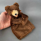 STEIFF Teddy Bear Hand Puppet ~ 1950s