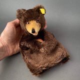 STEIFF Teddy Bear Hand Puppet ~ ALL IDs 1959-67 Rare!