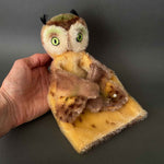 STEIFF Wittie Owl Hand Puppet ~ 1950s Early Model!