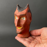 WALDORF Devil Hand Puppet Head ~ 1930s rare!