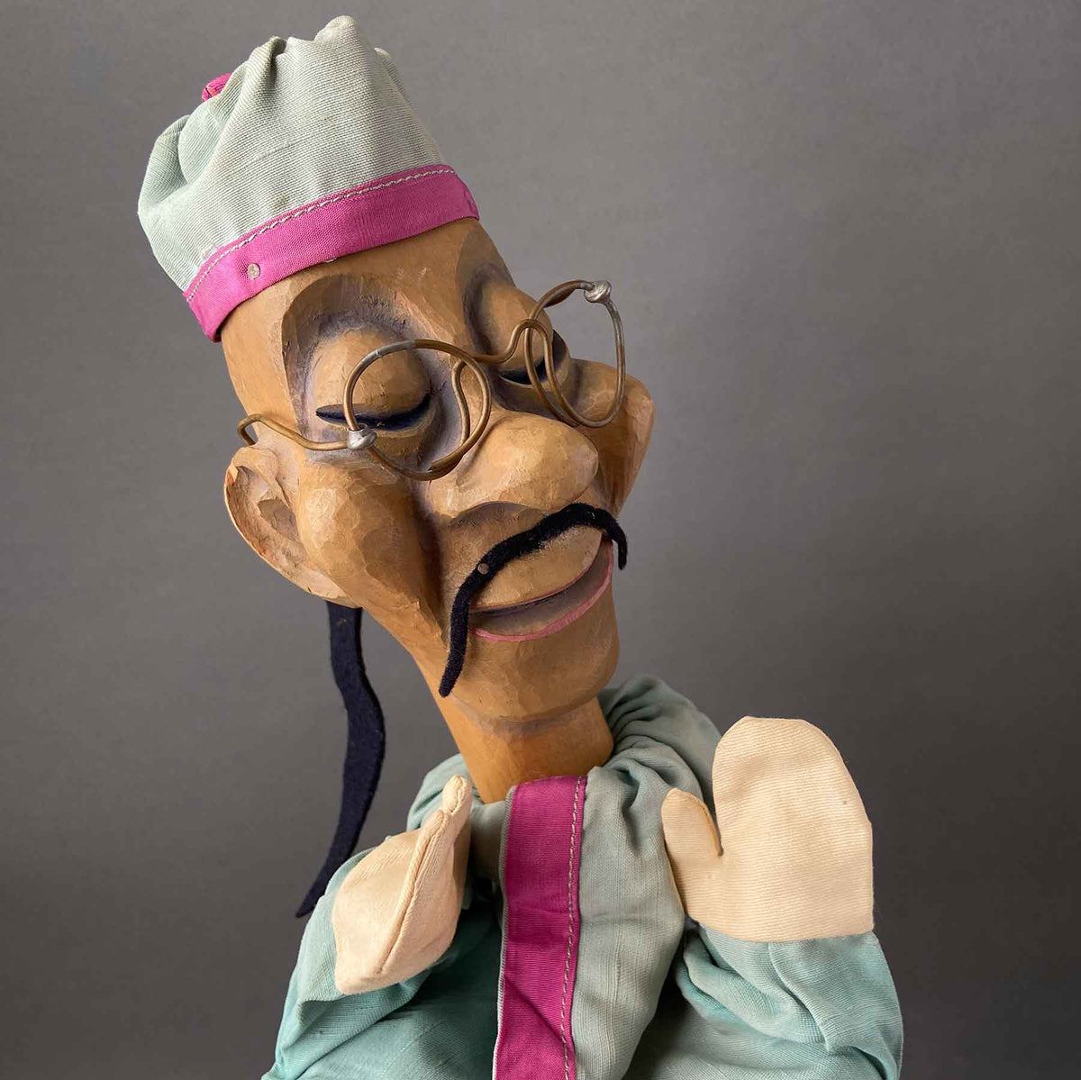 Asian Puppet Chef Vintage Bross Asian Hand Puppet ~ circa 1950s Rare! – Once Upon A Puppet
