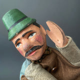 GENTLEMAN Hand Puppet ~ Early 1900s Punch and Judy