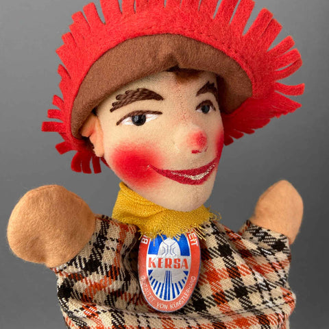 KERSA Cowboy Hand Puppet ~ 1980s